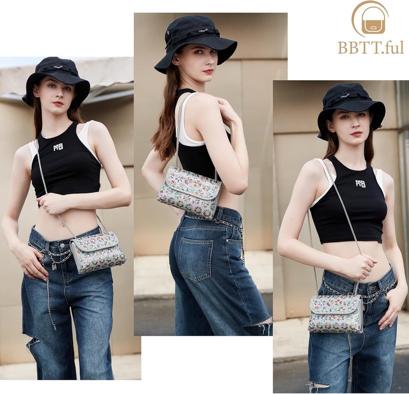 BBTT.ful Shoulder Bags Crossbody Bag Purses Handbags Crystals Rhinestone Evening Bag for Women Clutch Purse with Chain - Image 2